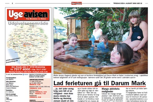 Wir in der Zeitung - in Dänemark!