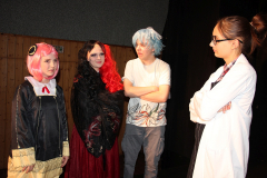 Zora und Curie retten die Schule, Generalprobe und Premiere in Beber 2023. Foto: Stefan Zawilla, Junges Theater Beber
