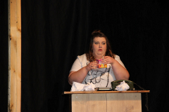 Zora und Curie retten die Schule, Generalprobe und Premiere in Beber 2023. Foto: Stefan Zawilla, Junges Theater Beber