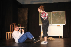 Zora und Curie retten die Schule, Generalprobe und Premiere in Beber 2023. Foto: Stefan Zawilla, Junges Theater Beber