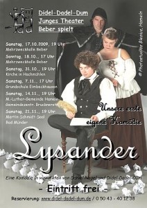 Junges Theater Beber: Lysander 2009 - Plakat